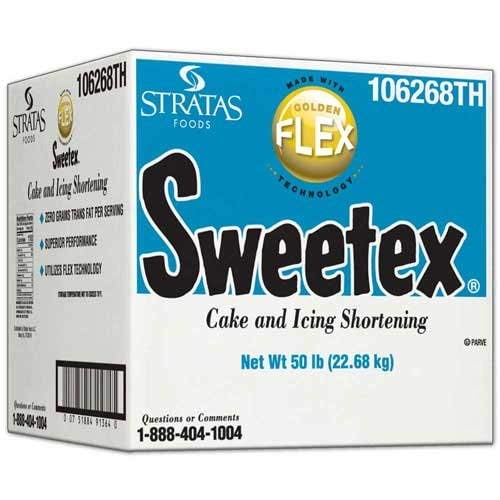 (Price/Case)Sweetex Golden Flex Cake & Icing Shortening 50 Pounds - 1 Per Case