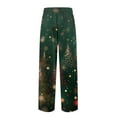 thumbnail image 7 of WTOBBY Men's Knitted Christmas Print Casual Pants with Pockets, Soft Lounge Sleep Pajama Bottoms for Holiday and Home Wear,Green XL, 7 of 7