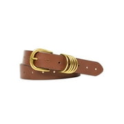 Time and Tru Women's 5 Loop Belt, Brown