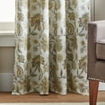 thumbnail image 4 of Martha Stewart Jakarta Indoor Poly Cotton Blend Blackout Backtab Panel Pair , Gold , 50"x95" , Set of 2, 4 of 15