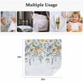 thumbnail image 5 of Cloth Napkins Set of 2 - 20x20 Inches, Floral Eucalyptus Leaves Washable Reusable Table Napkins, Daisy Summer Botanical Watercolor Soft & Absortbent Dining Napkin for Party Wedding Hotel Restaurant, 5 of 8