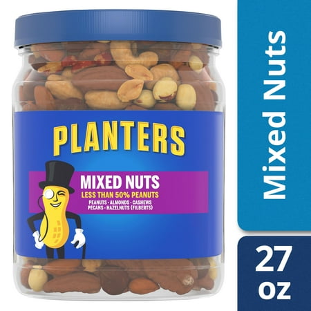 Planters Mixed Nuts, Lightly Salted, 27.0 oz Jar
