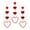 C, variant on LED Valentine's Day Heart Curtain Lights with Suction Cups Proposal Party Decoration Bedroom Hanging Ornaments Romantic Atmosphere