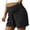 Black, variant on Fnooota Maternity Casual Shorts Over the Belly, Outdoor Summer Cotton Linen High Waist Pregnancy Shorts Khaki Size S-2XL