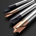thumbnail image 3 of 4 Flute Solid Tungstenic Metal End Mill Coating Milling Cutter Deburring Tool, 3 of 7