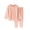 Pink W, variant on OVAFBAU Boys Girls Long Sleeve Thermal Outfits Set Boys Girls Solid Fleece Hooded Outfits Long Sleeve Pants Set Outfits Set