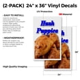 thumbnail image 2 of Hush Puppies (2-PACK) 24" x 36" Vinyl Decals | Sign Insert Peel & Stick Decals Stickers Window Signs, 2 of 2