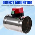 thumbnail image 5 of 220V Electric Damper Electric Air Valve for 4Inch Pipe 100mm, 5 of 5