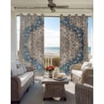 thumbnail image 6 of Boho Southwest Blackout Curtains for Bedroom Living Room Darkening Curtains 96 Inches Long Farmhouse Aztec Tribe Ethnic Motifs Window Curtain 2 Panels Set Window Treatment Grommet Drapes 52"x96", 6 of 9