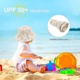 thumbnail image 5 of Sombrero para el sol para niños, gorra de playa con protección UV, sombrero de pescador para niños, sombrero de verano para niños pequeños y niñas, 5 of 5