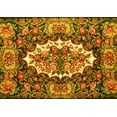 thumbnail image 1 of Ahgly Company Indoor Rectangle Persian Yellow Traditional Area Rugs, 5' x 7', 1 of 4
