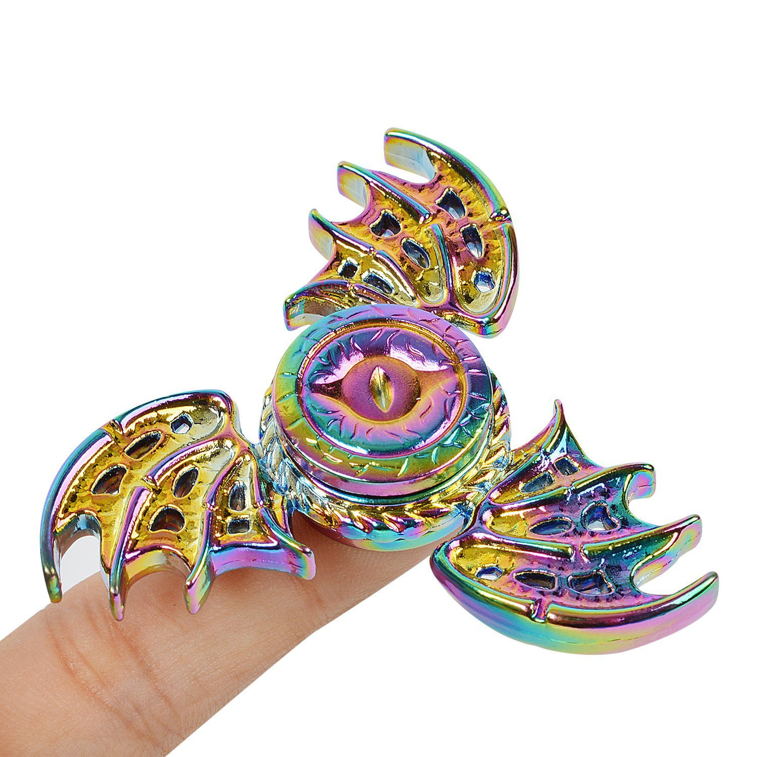 Golden Snitch Fidget Fingertip Toy Relief Stress Metal Hand Spinners Rainbow