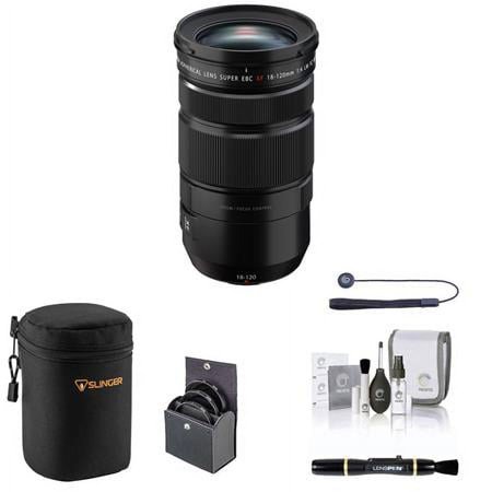 UPC: 0192223222175 | XF 18-120mm f/4 LM PZ WR Lens  Black with 72mm Filter Kit  Soft Lens Case  Lens Cleaner  Cleaning Kit  Universal Lens Cap Tether