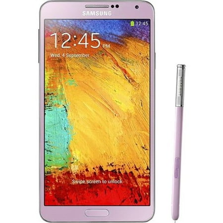 Samsung Galaxy Note 3 N900 Smartphone, 5.7" OLED 1920 x 1080, Android 4.2 Jelly Bean, 3G, Pink, Refurbished