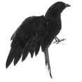 thumbnail image 1 of HEALEEP De Cuervo Artificial Ligero De Madera Y Plumas Para Otoñal, 1 of 8