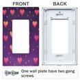 thumbnail image 3 of Yayeee Rocker Switch Wall Plate 2-Gang 4.7"x4.6" Home Decorative Outlet Cover, Love in The Clouds, 3 of 6