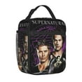 thumbnail image 3 of Personalized Supernatural Insulated Lunch Box Bag For Women/Men, Leak-Proof & Freezer-Safe, Adjustable Strap & Side Pocket For Work, Camping, Picnic, Beach 10*4*8.5inch, 3 of 8