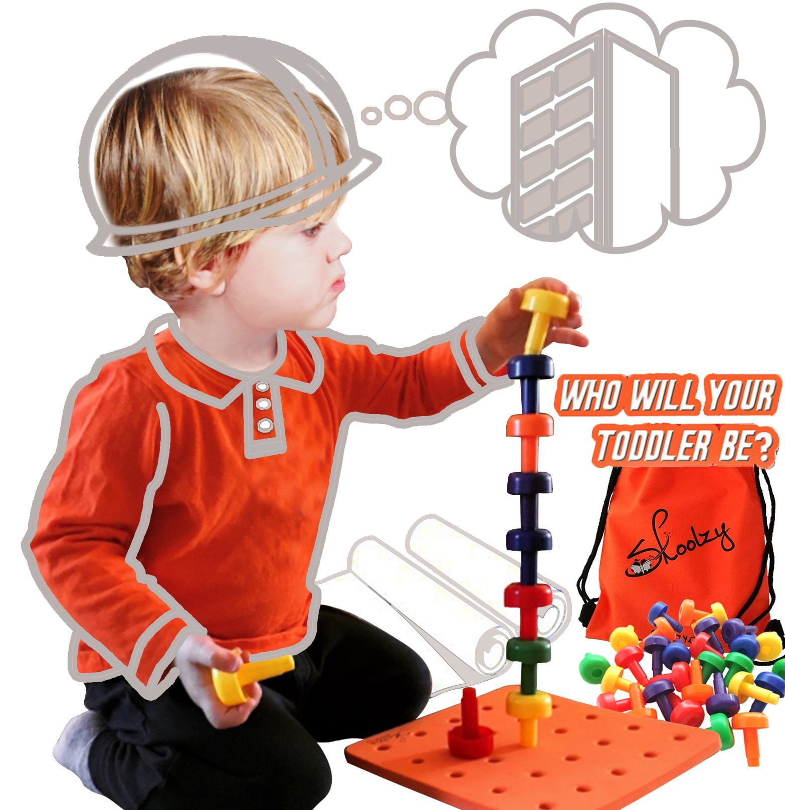 skoolzy peg board set montessori toys for toddlers