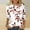 Red, variant on Elvqul Womens Crew Neck Shirts Tops 3/4 Sleeve Dressy Casual Summer Fall Lightweight Going Out Pullover Blouses for Women Printed