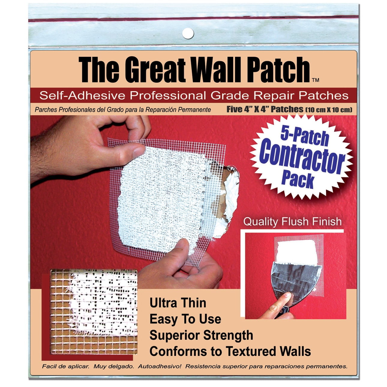 The Great Wall Patch Co Inc The Great Wall Patch GWPC4P 5count 4" Wall