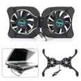 thumbnail image 3 of Wmool Foldable Low Noise USB Powered 2 Fans Cooling Pad Slim Cooler Laptop Base Stand↕, 3 of 8