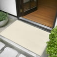 thumbnail image 5 of Cream 2x3 Door Mat Rug, Farmhouse Solid Beige Color Modern Art Non-Skid Rubber Backing Large Rectangle Rugs - Living Room Bedroom Home Office, Indoor Floor Mat Carpets Washable Rug, 5 of 9