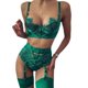 thumbnail image 5 of Conjunto de ropa interior sexy con costura de pestañas y encaje para primavera y verano para mujer, 5 of 5