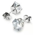 thumbnail image 7 of Women 925 Silver Stud Earring Cute 8 Stone Szs Round Cut Cubic Zircon Jewelry, 7 of 7