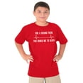 thumbnail image 5 of For A Second Bored Me EKG Humor Crewneck T Shirts Boy Girl Teen Brisco Brands M, 5 of 6