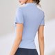 thumbnail image 3 of Chaqueta deportiva ajustada de manga corta con cuello alto y chaqueta de yoga de alta elasticidad para mujer - Material suave y duradero, diseño sólido y moderno, 3 of 5