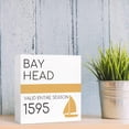 thumbnail image 6 of Zomyto 5"x5" Nautical Beach Decor Wood Box Sign Bay Head Sailboat Wooden Block Sign,Vintage Nautical Beach Sign Decor, 6 of 6