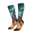 thumbnail image 3 of Cauagu Blue Dragon And White Tiger Print Women's Men's Ankle Socks 1-pack Casual Athletic Socks for Unisex Adult Moisture-Wicking Socks for Daily Wear/Running/Sport, 3 of 8