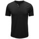 thumbnail image 1 of Camisas de Manga Corta de los Hombres Slim Fit Cuello Redondo Superior, Ligero Poliéster Casual de Manga Corta Blusa, 1 of 5