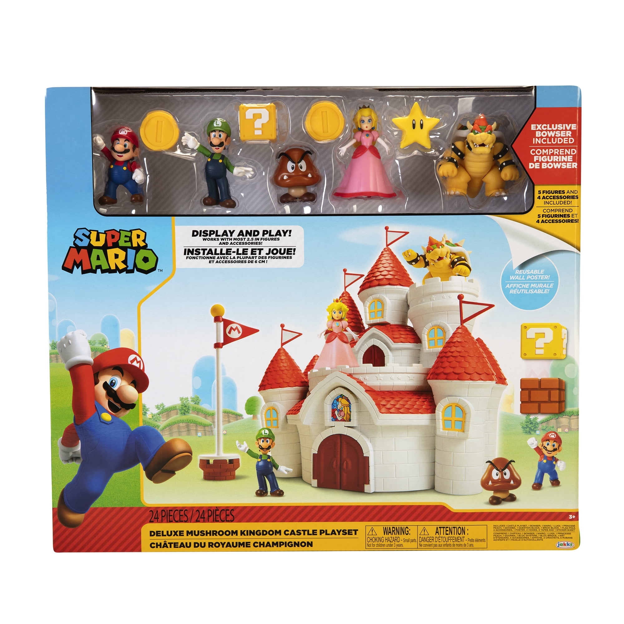 Super Mario Deluxe Mushroom Kingdom Castle Playset