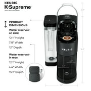 Keurig K-Supreme Single-Serve K-Cup Pod Coffee Maker, Black