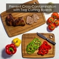 thumbnail image 4 of TB Home 2-Piece Acacia Wood Cutting Board Set, Set of 2 Wooden Cutting Boards, 4 of 5