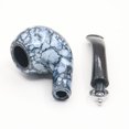 thumbnail image 5 of Pipa de tabaco marmoleada, pipa duradera, pipa de tabaco, pipa para fumar marmoleada, accesorios de detective para puesta en escena de Halloween ShuxiuWang 1327537002574, 5 of 5