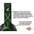 thumbnail image 3 of Skin Decal Wrap for Beats Solo 2 and Solo 3 Wireless Headphones Abstract 01 Green (BEATS NOT INCLUDED) by WraptorSkinz, 3 of 4