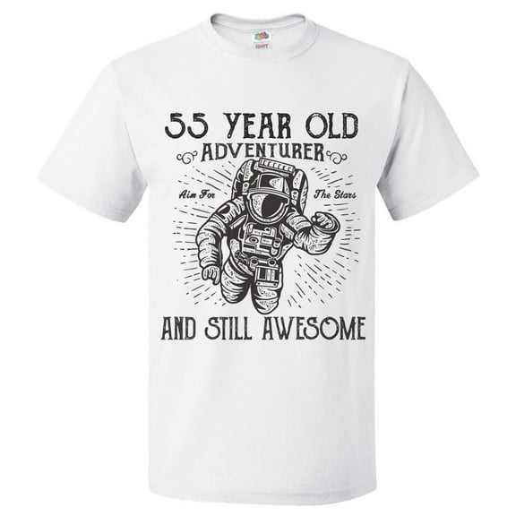 55th Birthday Gift For 55 Year Old Adventurer T Shirt Gift