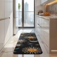 thumbnail image 4 of Black Colorful Sun Moon Star Pattern Kitchen Rug Mat,Kitchen Runner Rugs Non Skid Washable,Decorative Kitchen Floor Mats for Kitchen,Sink,Laundry,17"x47.2", 4 of 7