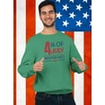 thumbnail image 2 of 4Th July Stars Banner Sweatshirt Men -Image by Shutterstock, Male 5X-Large, 2 of 4