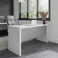 thumbnail image 6 of Bush Business Furniture Echo 60W Credenza Desk in Pure White and Modern Gray, 6 of 6