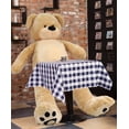 thumbnail image 5 of WOWMAX 6 Foot Giant Huge Life Size Teddy Bear Daney Cuddly Stuffed Plush Animals Teddy Bear Toy Doll for Birthday Christmas Brown 72 Inches, 5 of 5