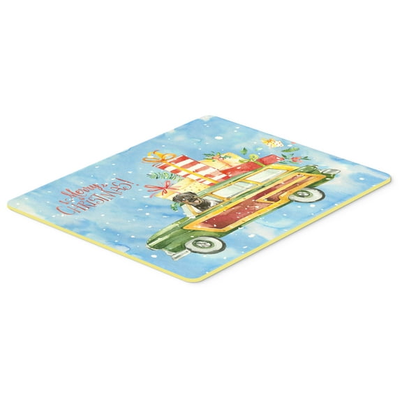 Merry Christmas Rottweiler Kitchen or Bath Mat 24x36