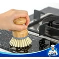 thumbnail image 4 of Versatile Kitchen Tool For Comprehensive Cleaning, Bamboo Dish Brushes With Natural Bristle, Ergonomic Bamboo Handle Ensures Comfort While Heat Resisting Material Promotes, 4 of 8