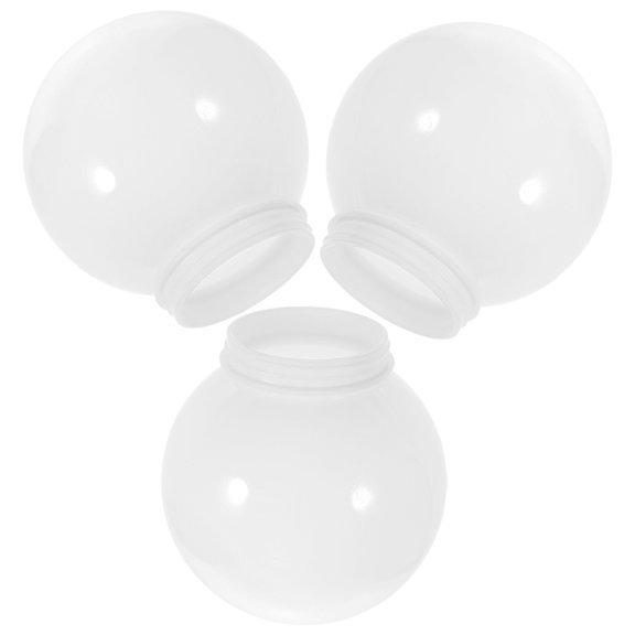 PAMINGONO Light Bulb Globe Cover Acrylic White 3Pcs 6.0In Diameter