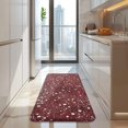 thumbnail image 4 of Red Christmas Snow Pattern Kitchen Rug Mat,Kitchen Runner Rugs Non Skid Washable,Decorative Kitchen Floor Mats for Kitchen,Sink,Laundry,17"x47.2", 4 of 7