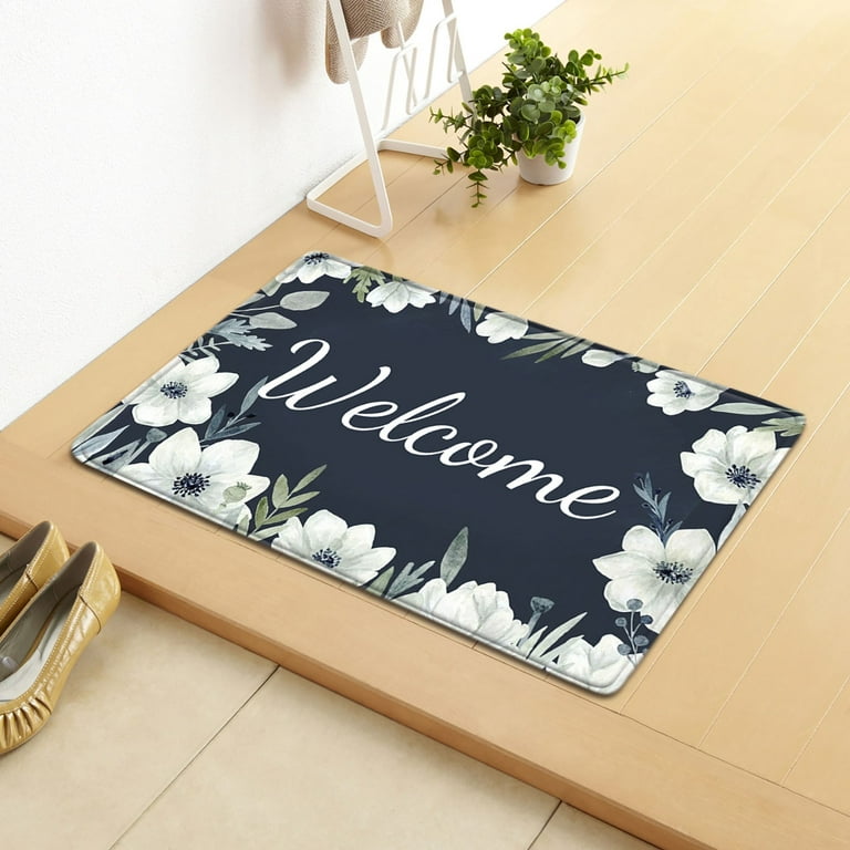 Front Door Mat Indoor Outdoor Welcome Outdoor Doormat, 23.6x15.7in