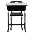 Flash Furniture Adjustable Height Student Desk and Chair with Black