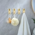 thumbnail image 5 of LNJBABAO 5 Pcs Brushed Gold Wall Hooks for Hanging Coats Hat Towel, 5 of 7